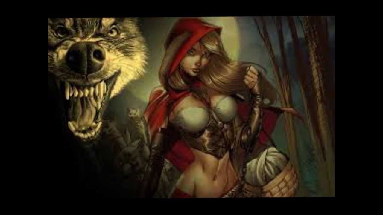 Волк поймал красную шапочку трахнул ее и накончал ей на лицо и сиськи