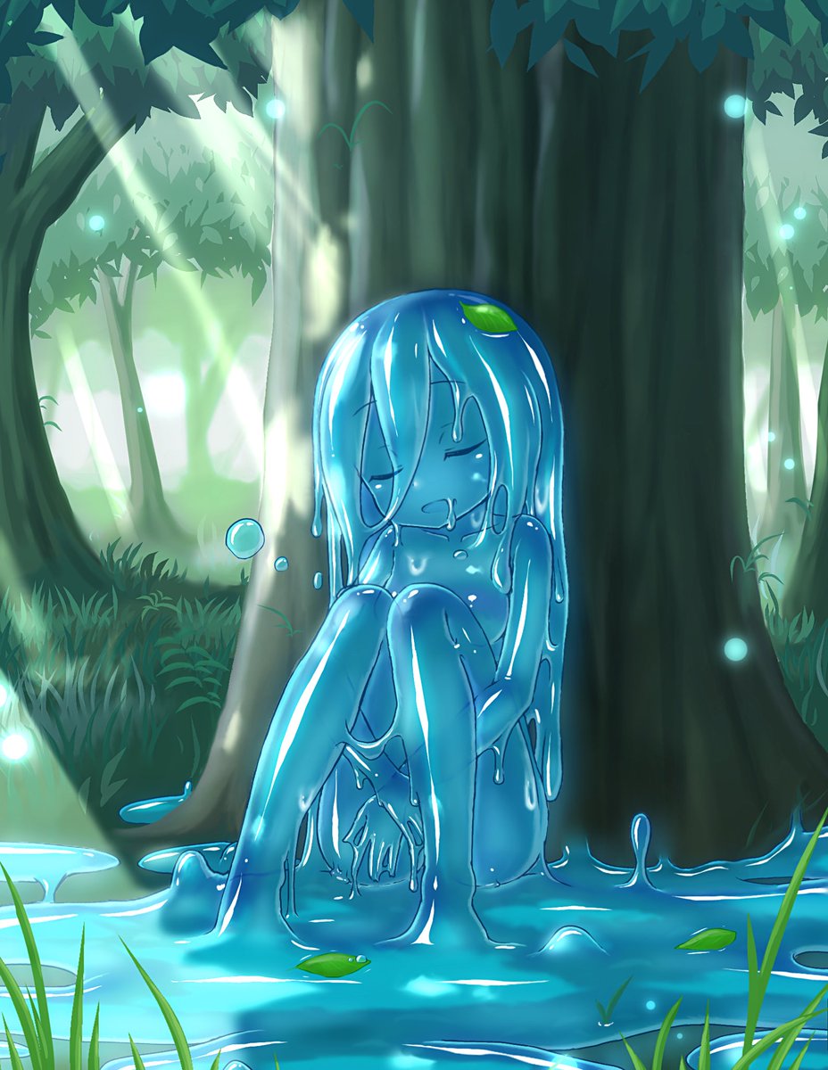 Monster girl island slime scene fan image