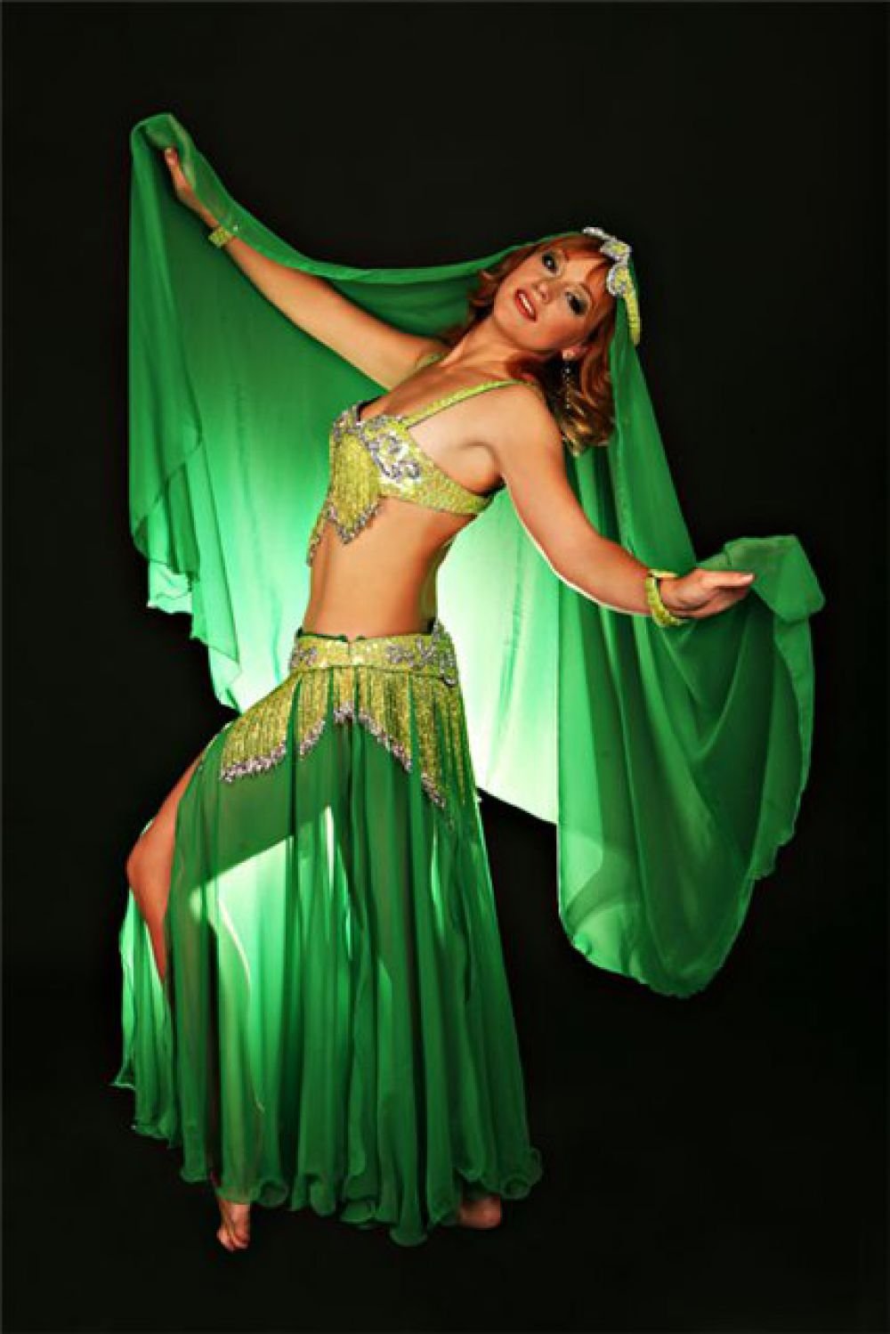 Arab belly dance fan photos