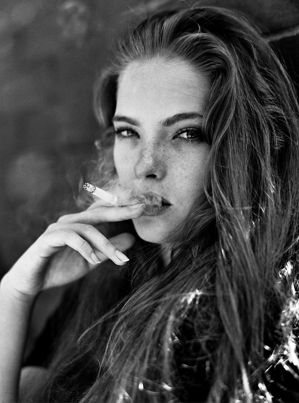 Beautiful women smoking