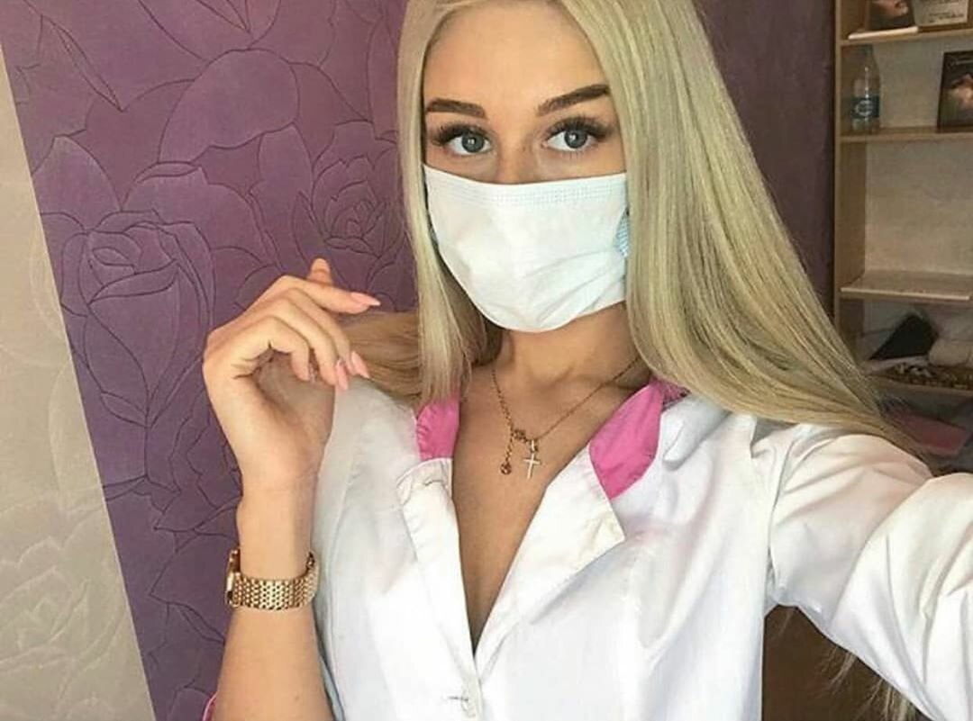 Stunning busty blond nurse darcy