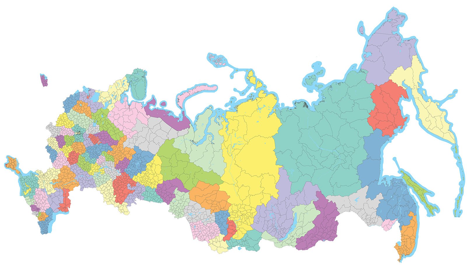 Административно-территориальное деление России 2022
