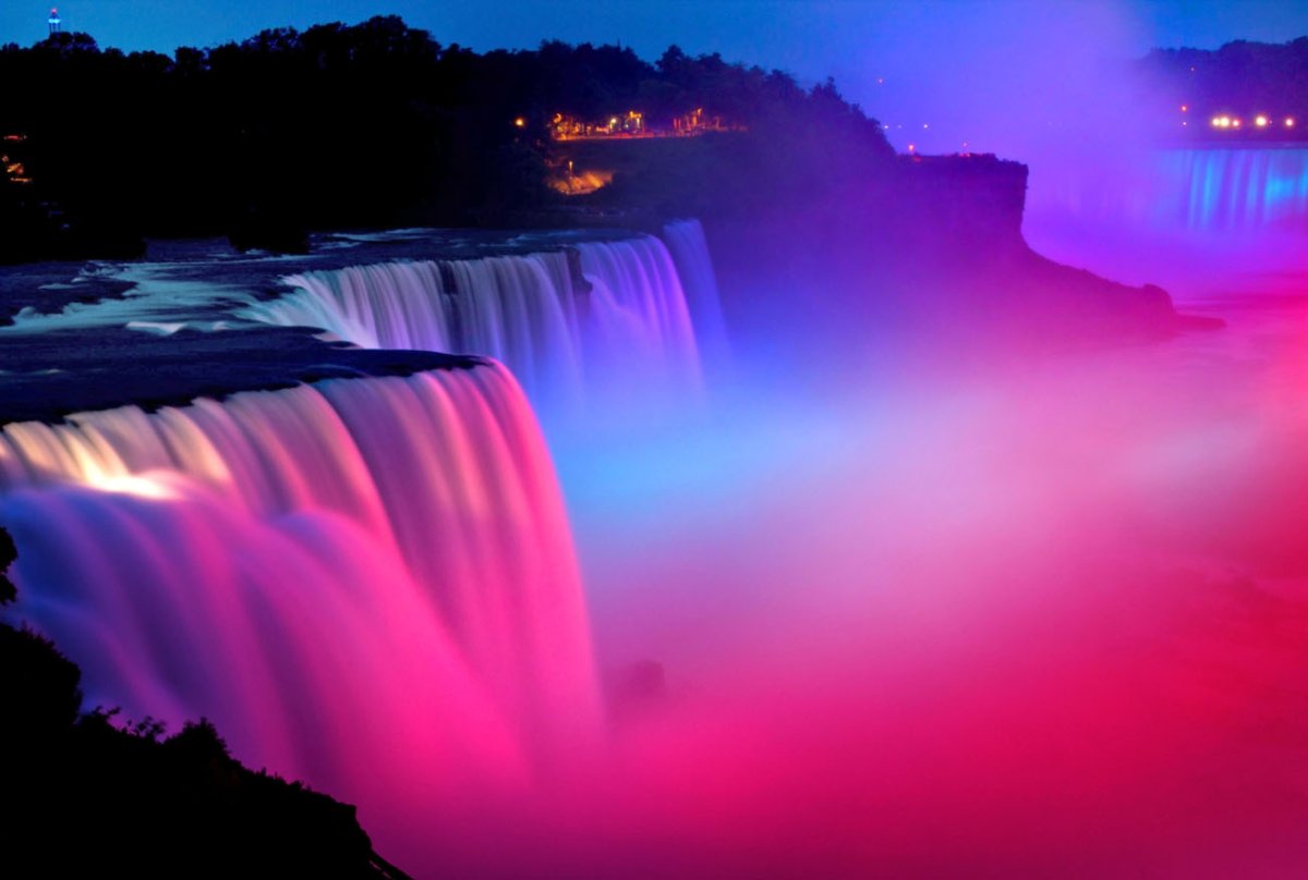 Ниагарский водопад световое шоу
