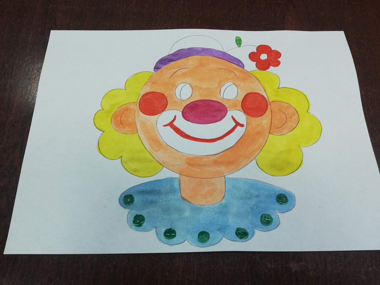Урок по изо во 2 классе рисование клоуна