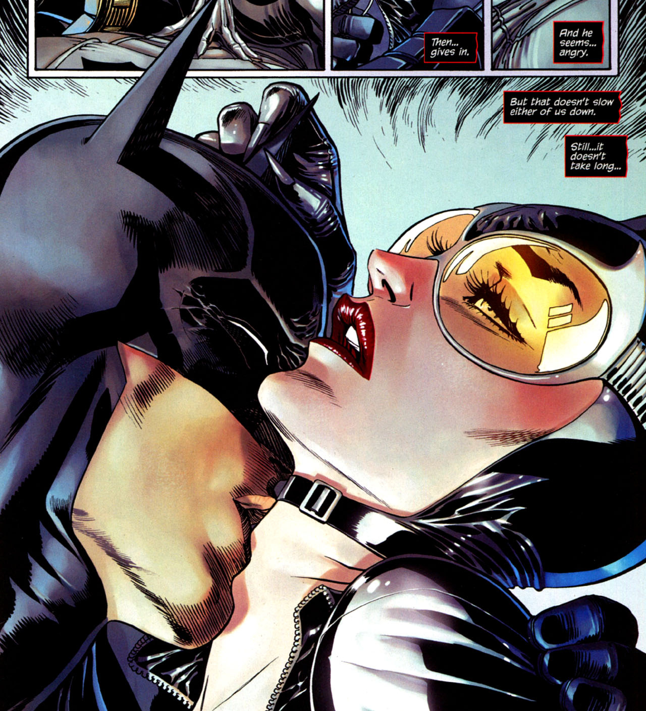 Бэтмен и женщина кошка.