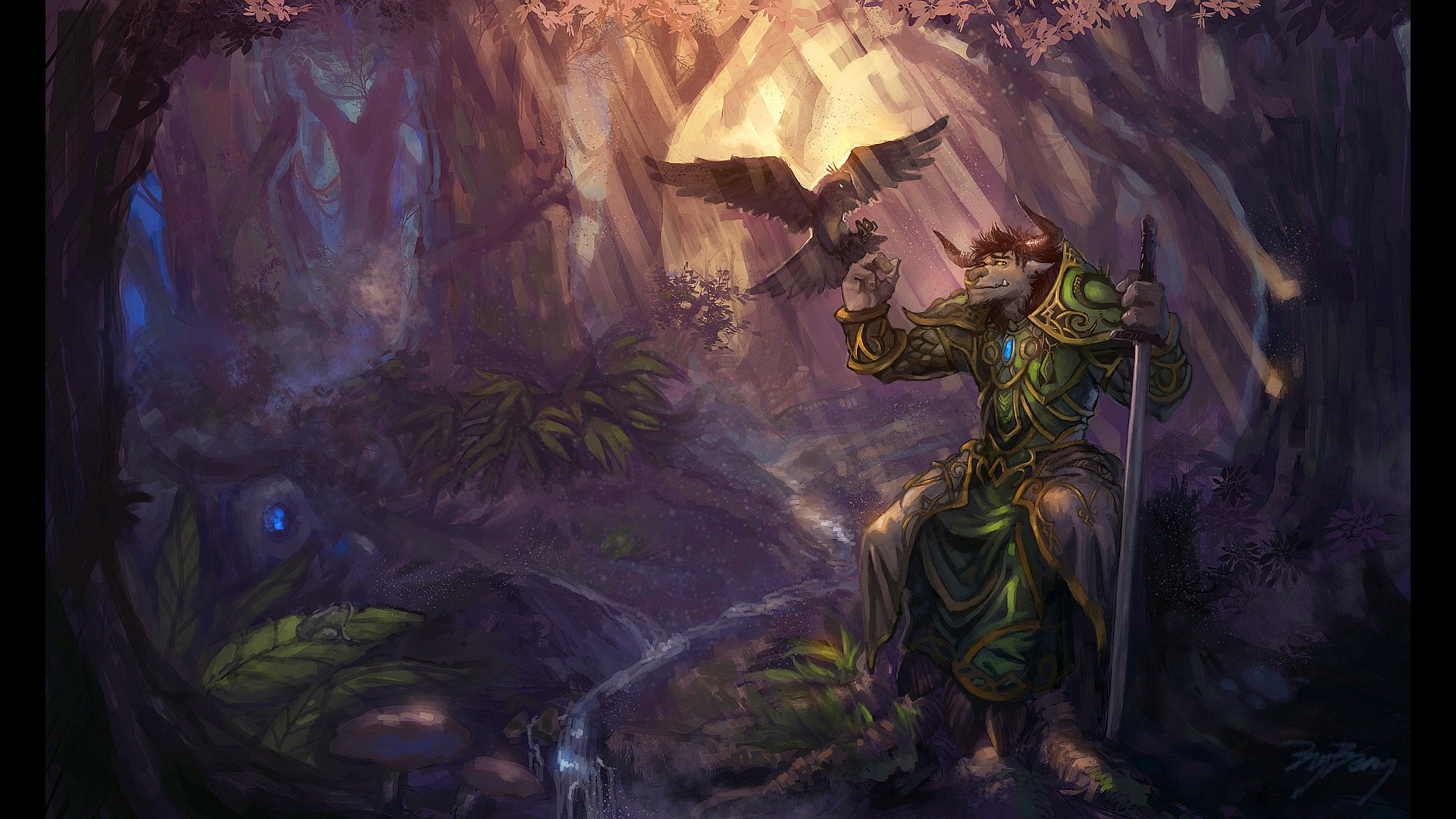 World of Warcraft Druid Art. 