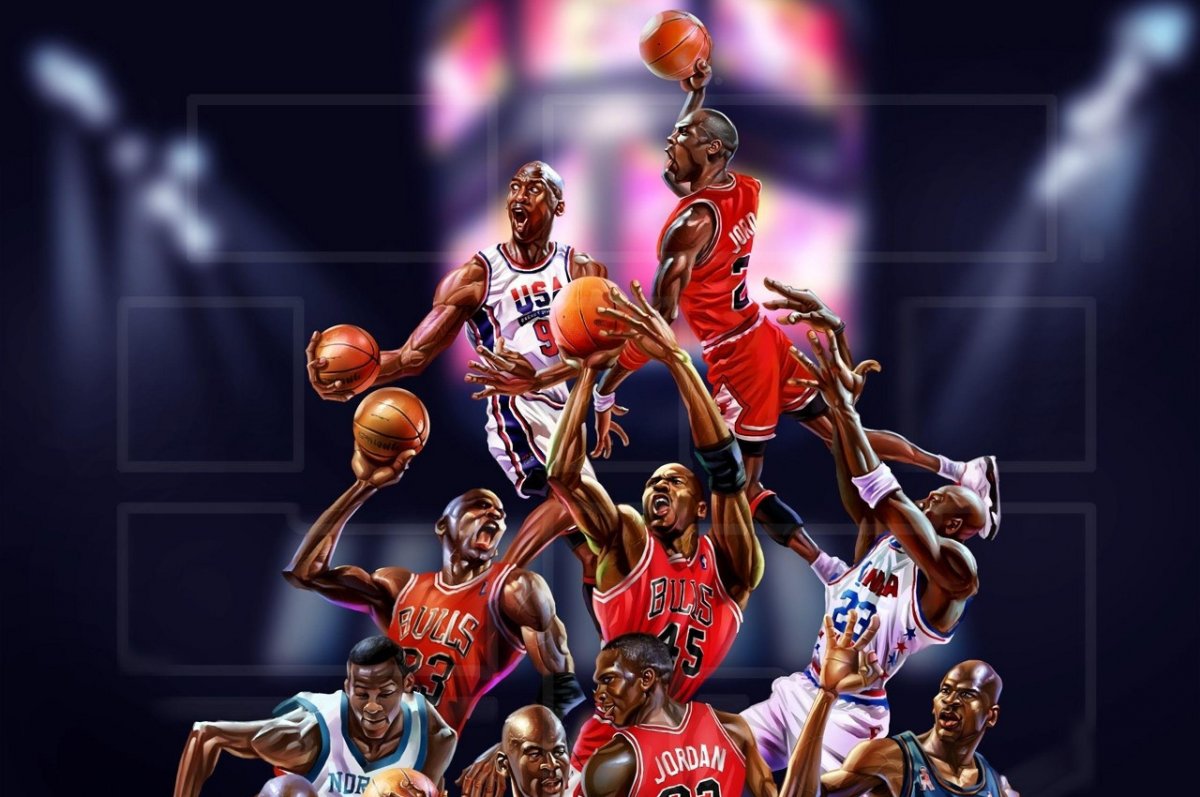 Баскетбол обои NBA Майкл Джордан.