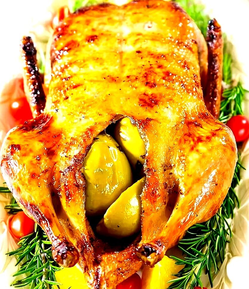 курица фаршированная блинами пошаговый рецепт с фото