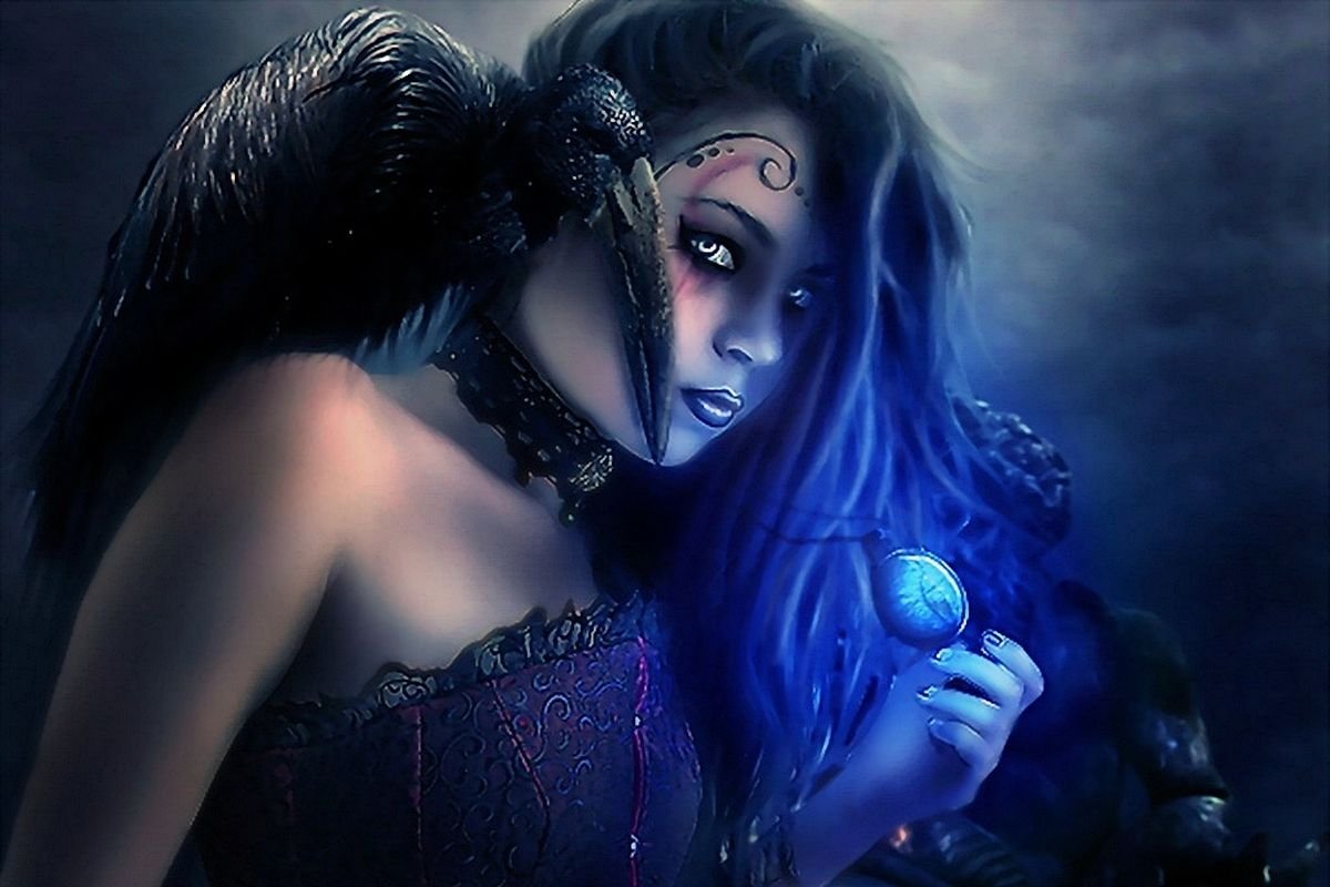 Красивая ведьма фэнтези