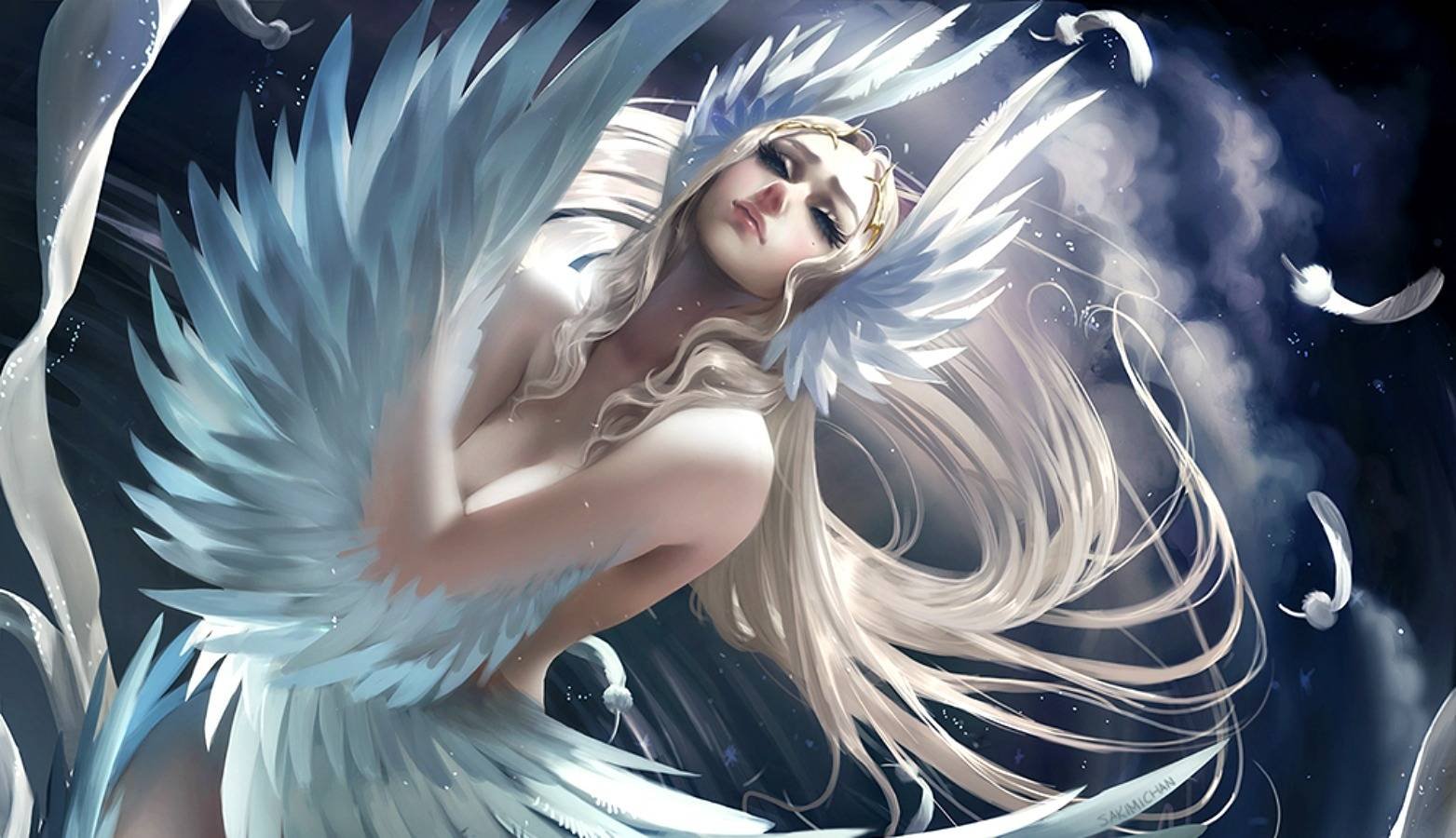 Девушка ангел с крыльями - картинки, фото и рисунки.