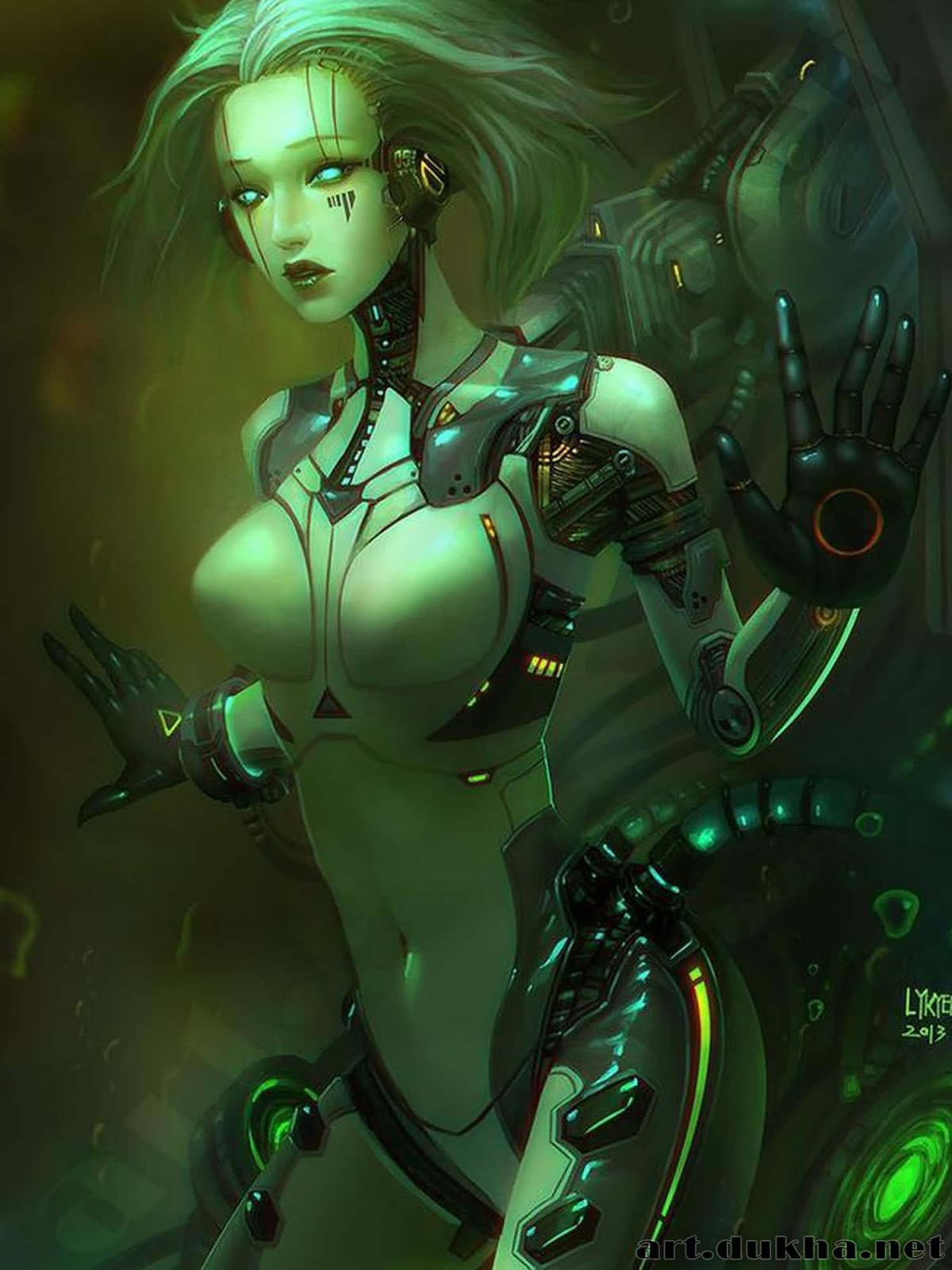 Cyberpunk sci fi girl фото 95
