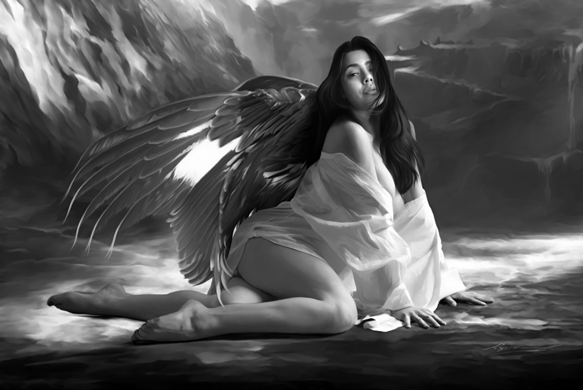 Girl mati angel Annunciation