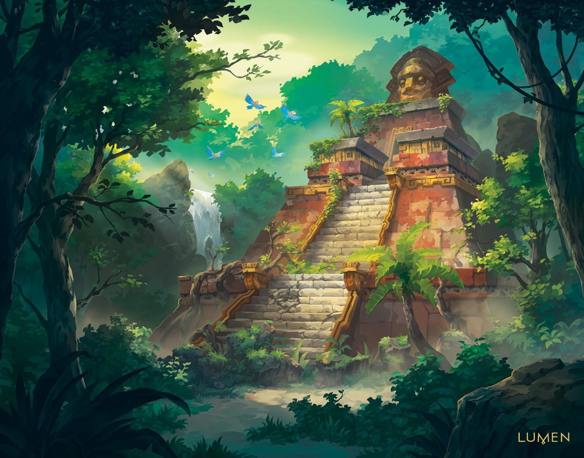 Храм в джунглях арт.