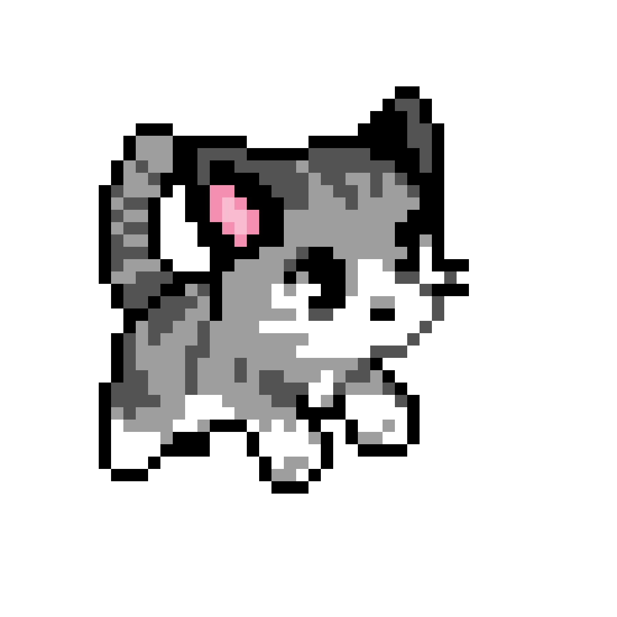 Кошка пиксель арт.