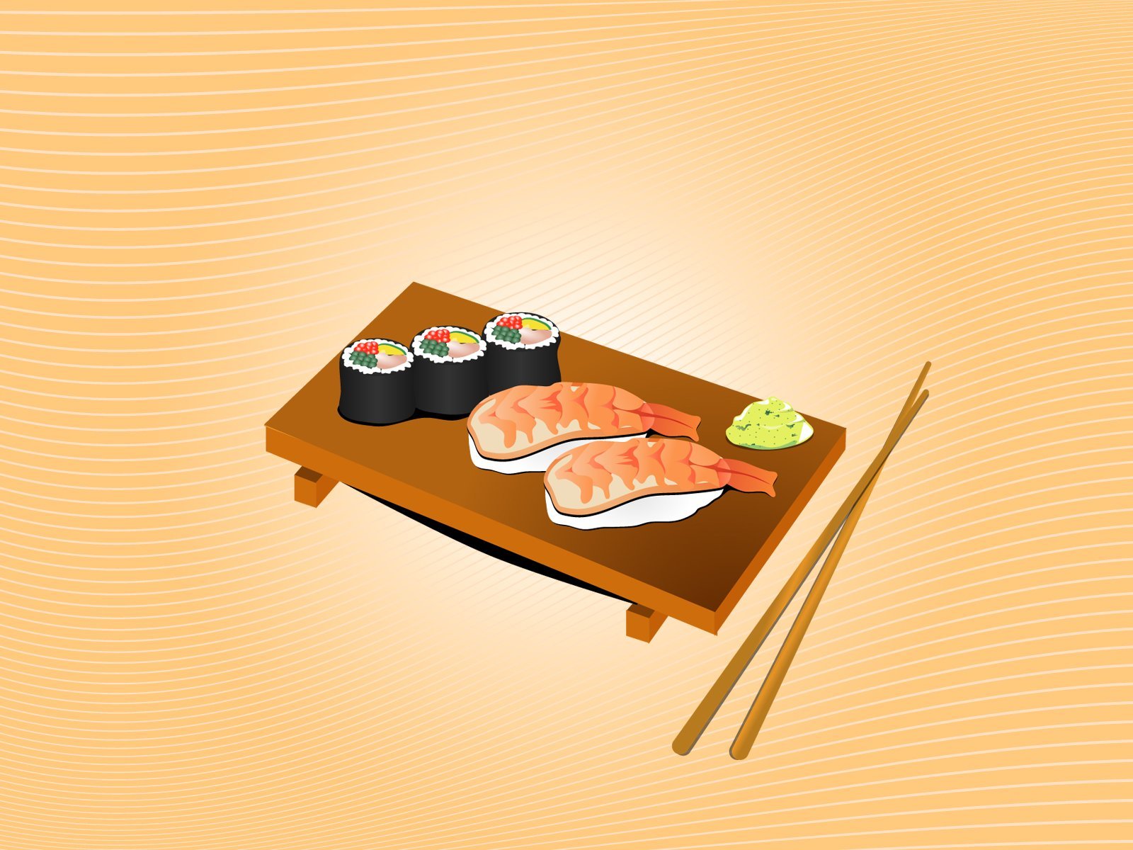Фон для меню суши.