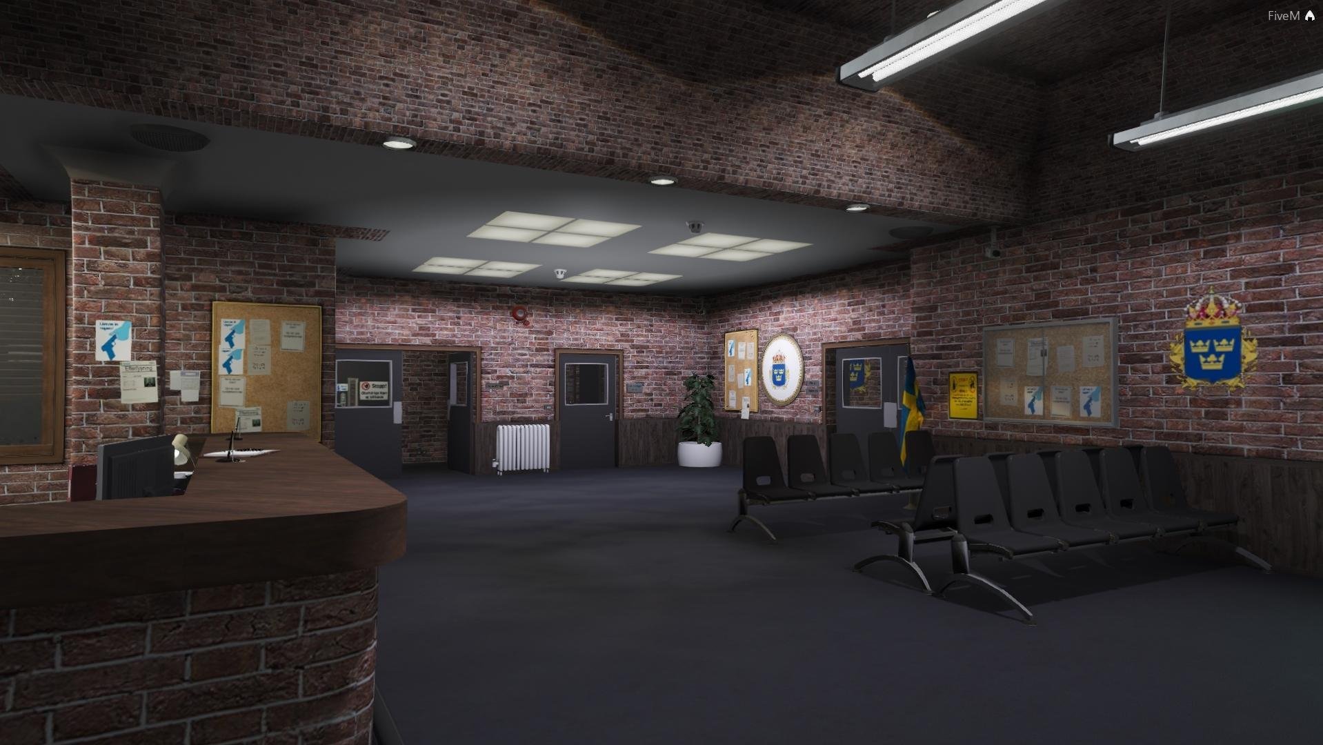 Полицейский участок внутри