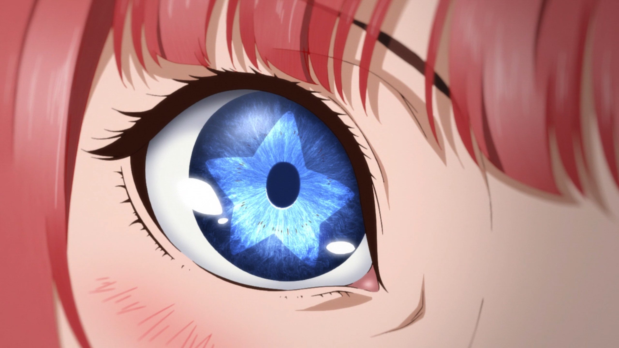 Mad anime eyes.