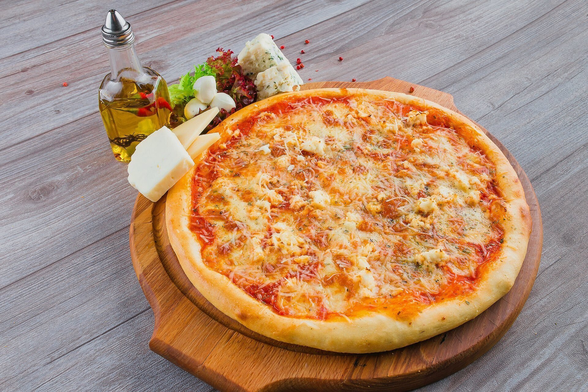 четыре сыра пицца рецепт в домашних фото 105