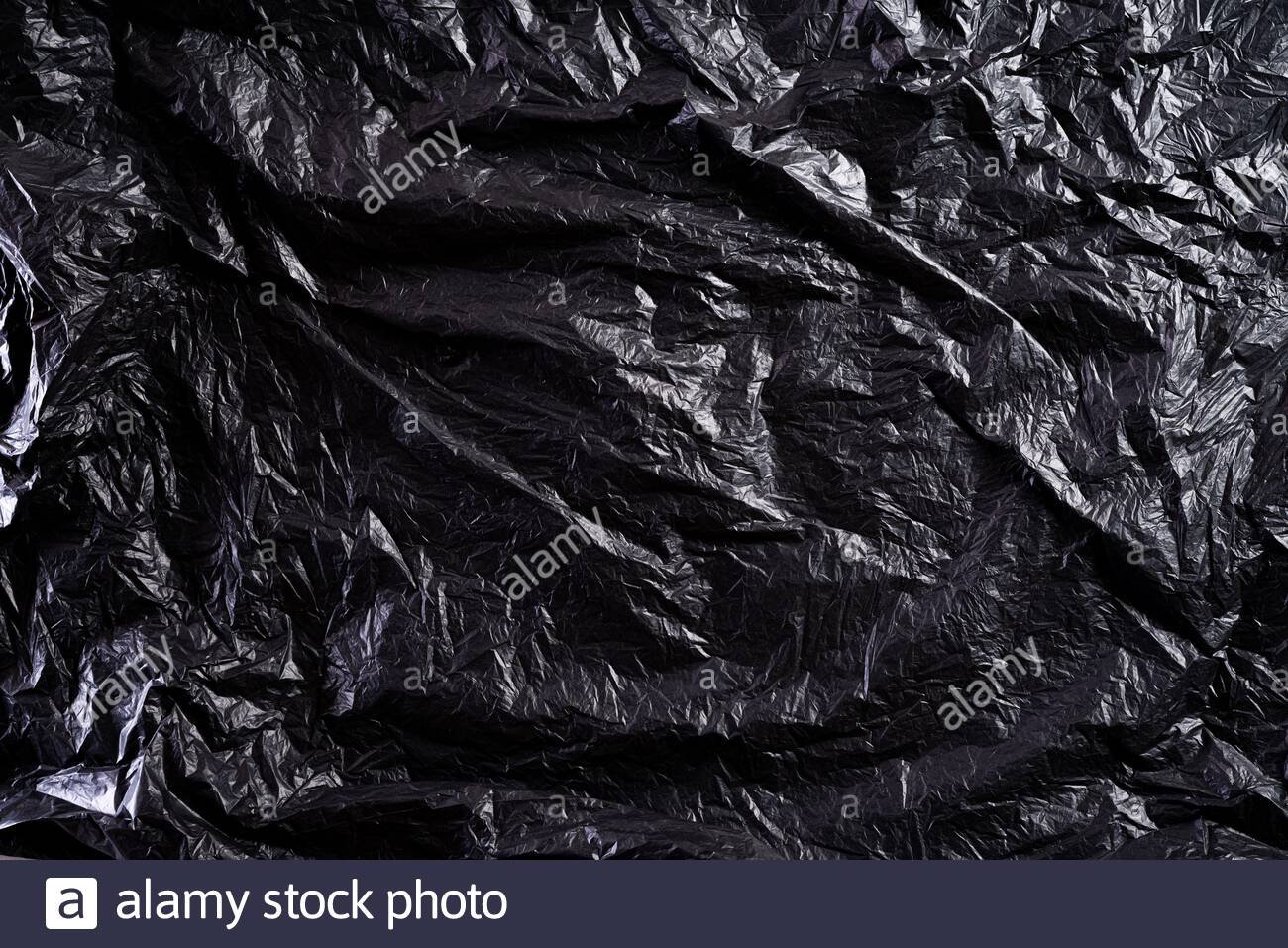 Чёрный мусорный пакет текстура