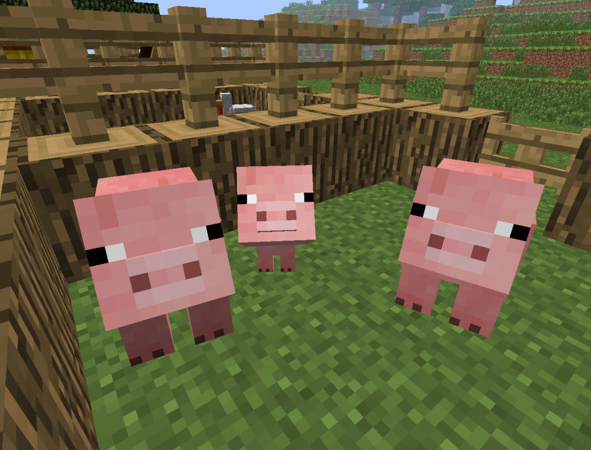 Свинья из Minecraft.