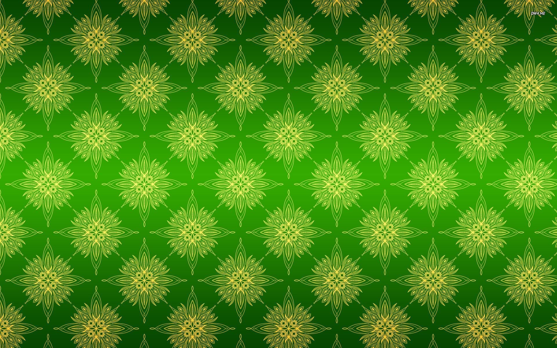 Зеленый орнамент фоновый
