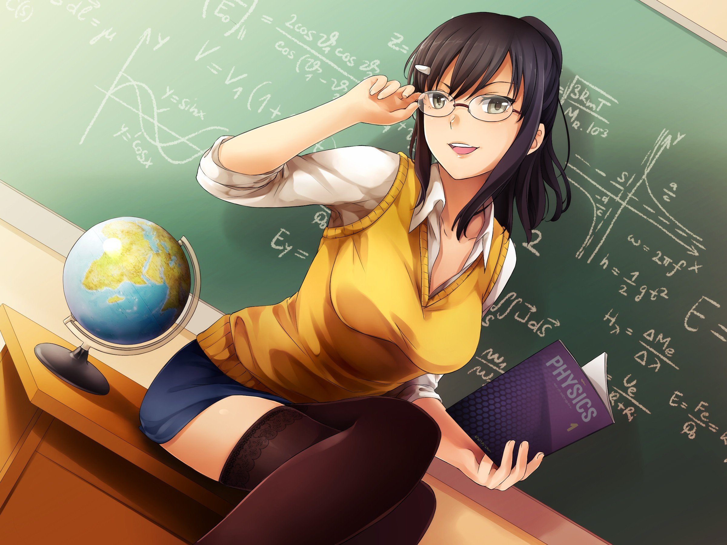 Любимица учителя аниме.