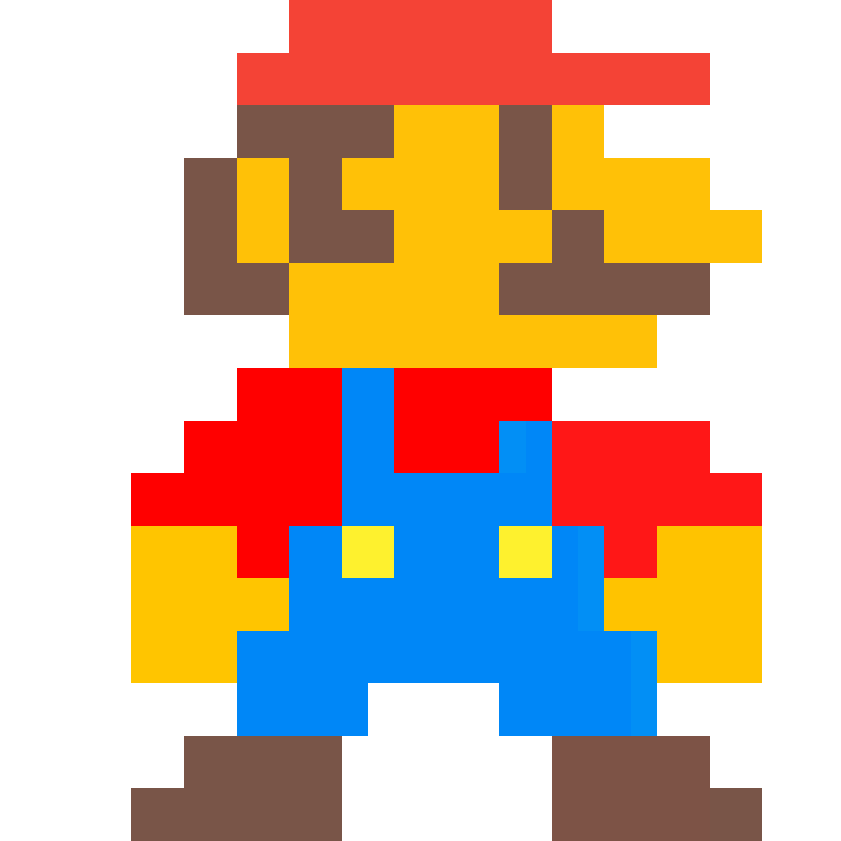 Супер Марио пиксель арт.