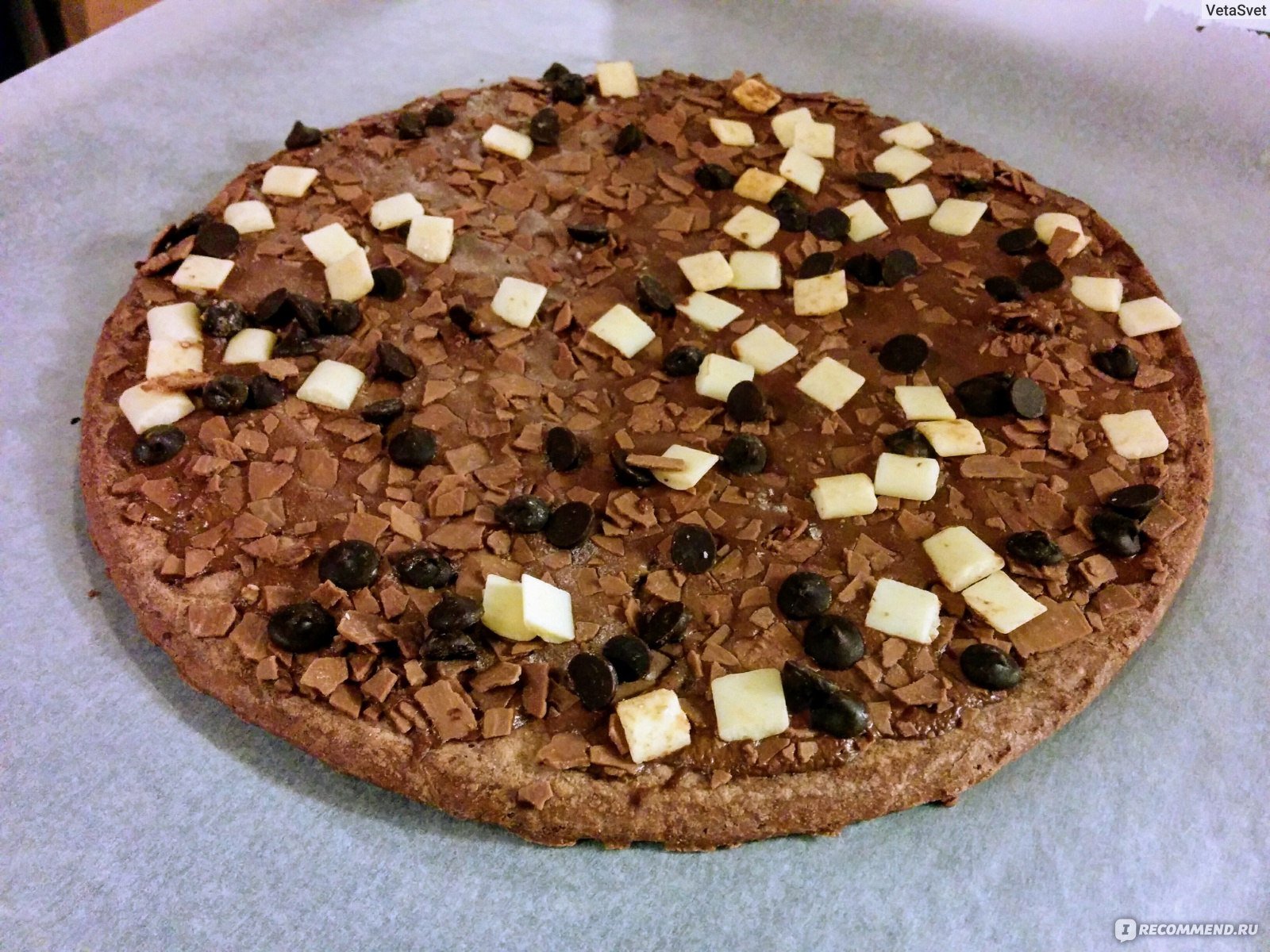 шоколадная пицца рецепт с фото в домашних фото 108
