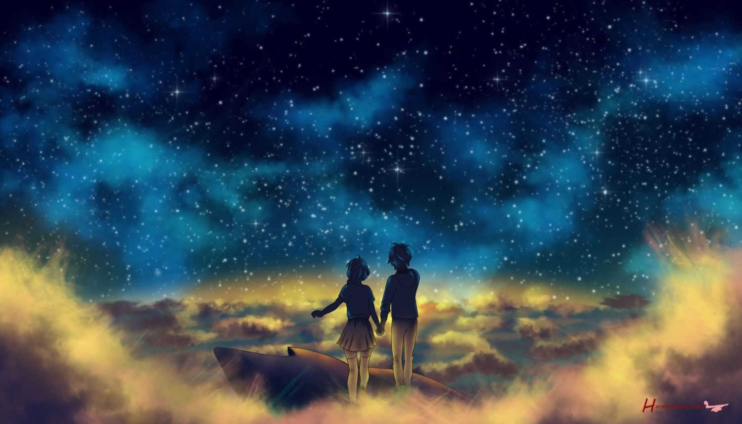 Звездное небо любовь