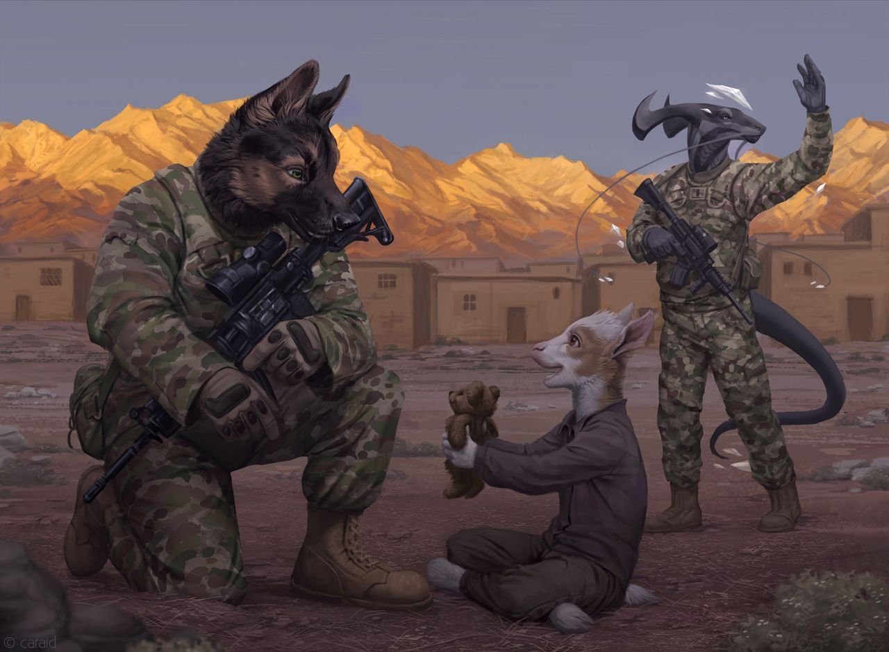 Военная собака арт - картинки, фото и рисунки.