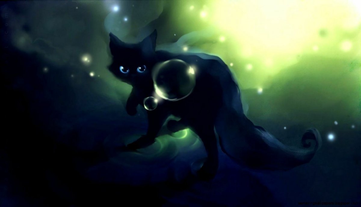 Черная кошка аниме