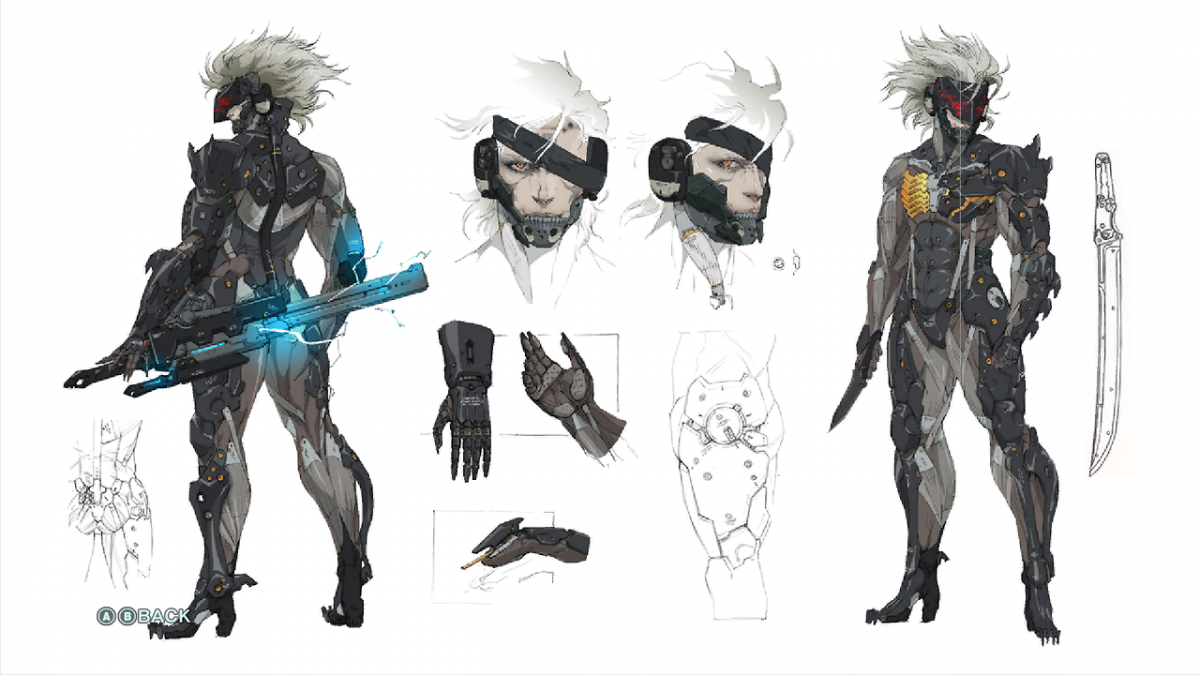 Райден Metal Gear Rising арт концепт.