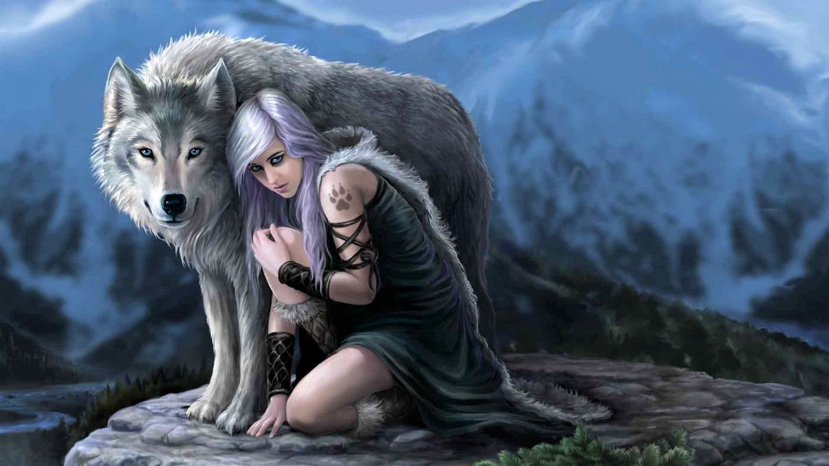 Обои с волками мистическими
