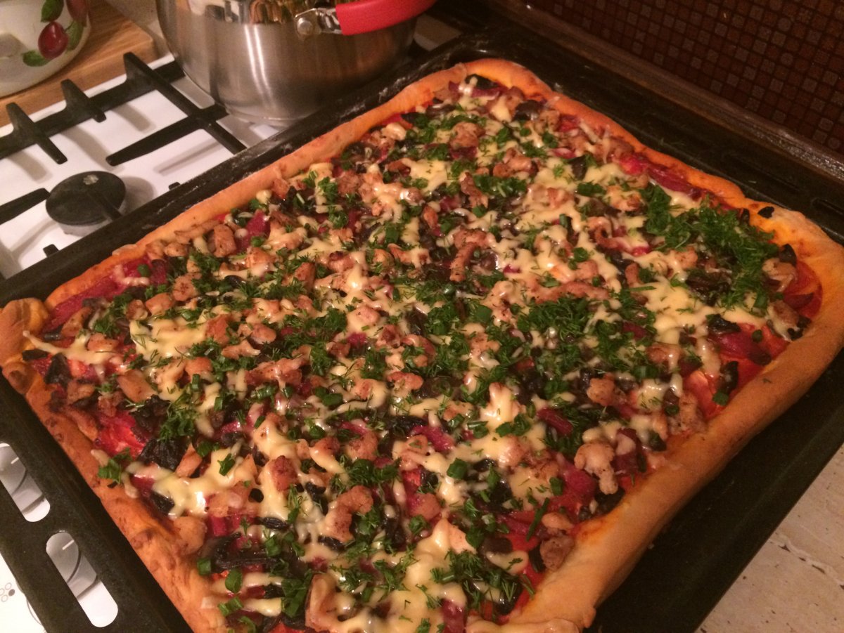 пицца быстрого приготовления в духовке рецепт с фото фото 91