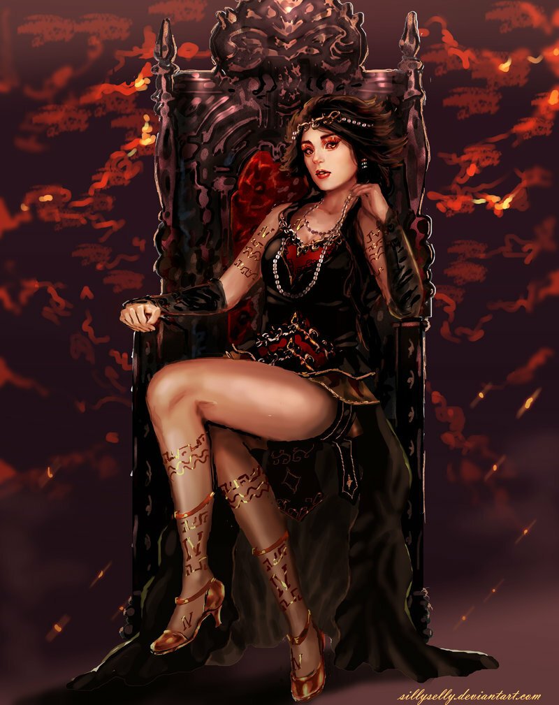 Evil woman queen