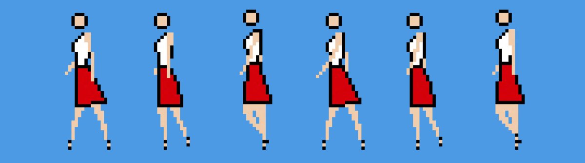 Анимация ходьбы в пиксель арте