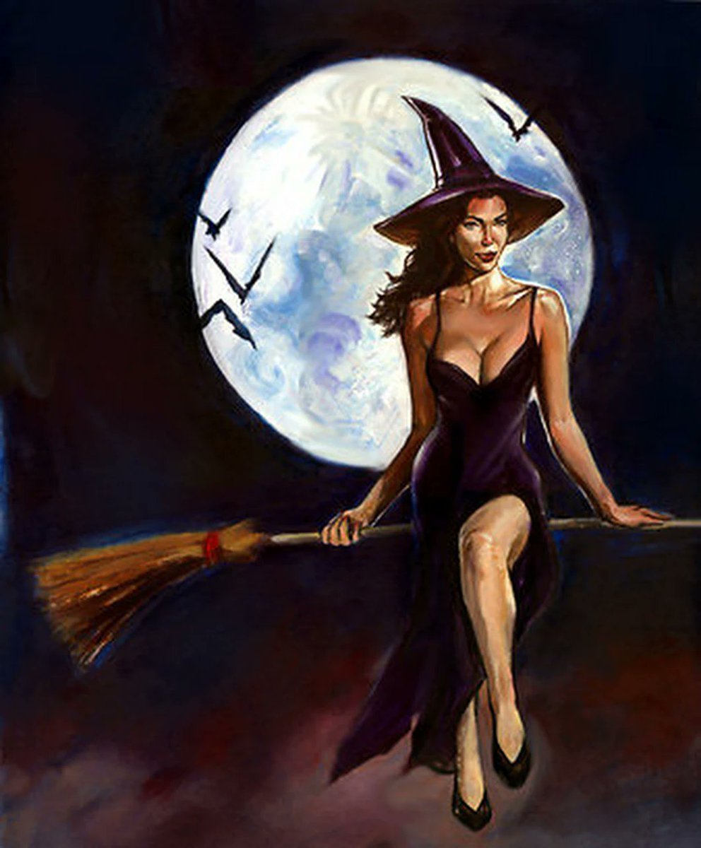 Ведьма на Хэллоуин 