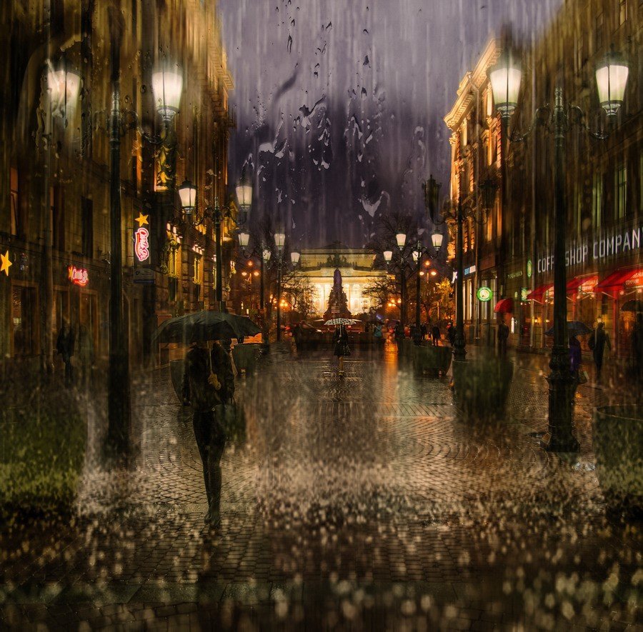 Картинки дождь в городе