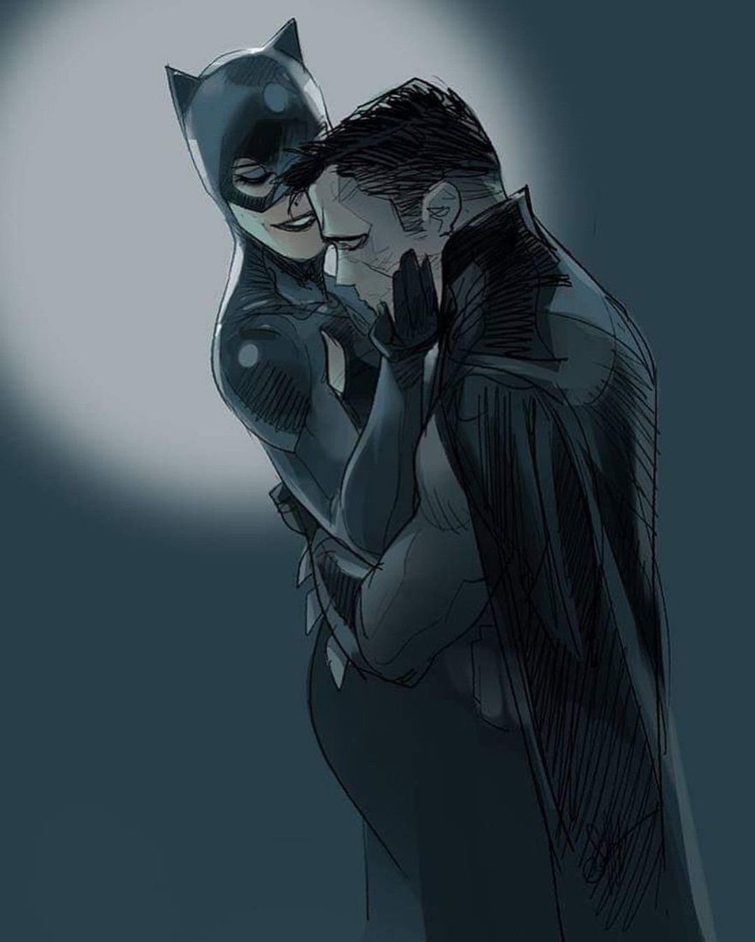 Batman и женщина кошка.