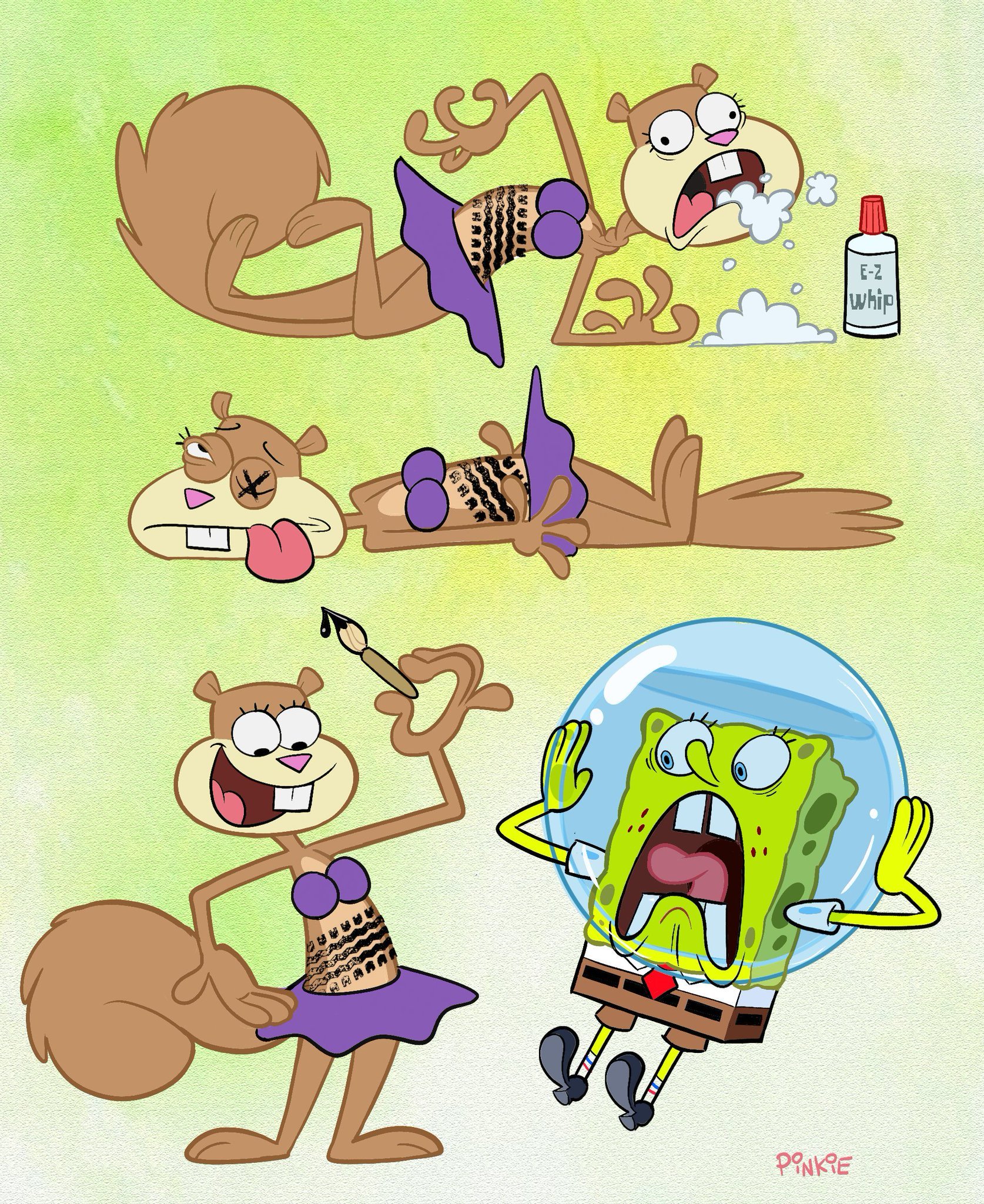 67. Spongebob Sandy. 
