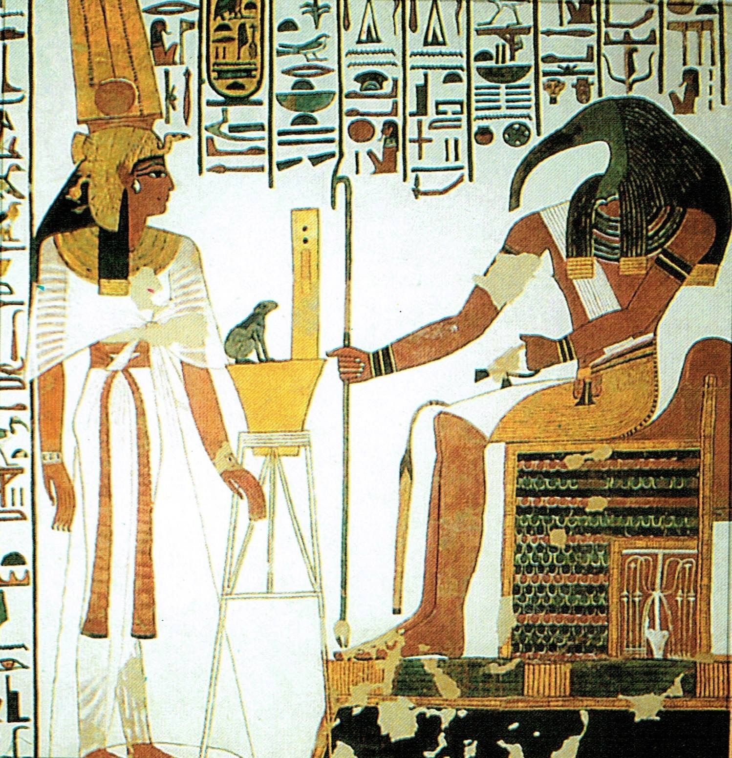 Ибис Бог фрески Египет