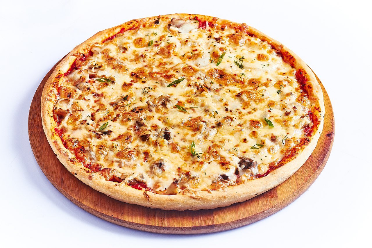 грибная пицца с шампиньонами и сыром фото 113