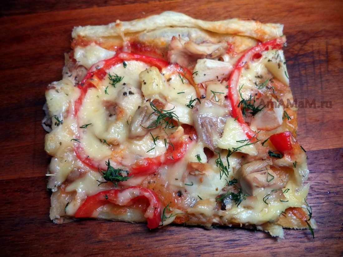 начинка для пиццы из слоеного теста в духовке рецепт с фото фото 118