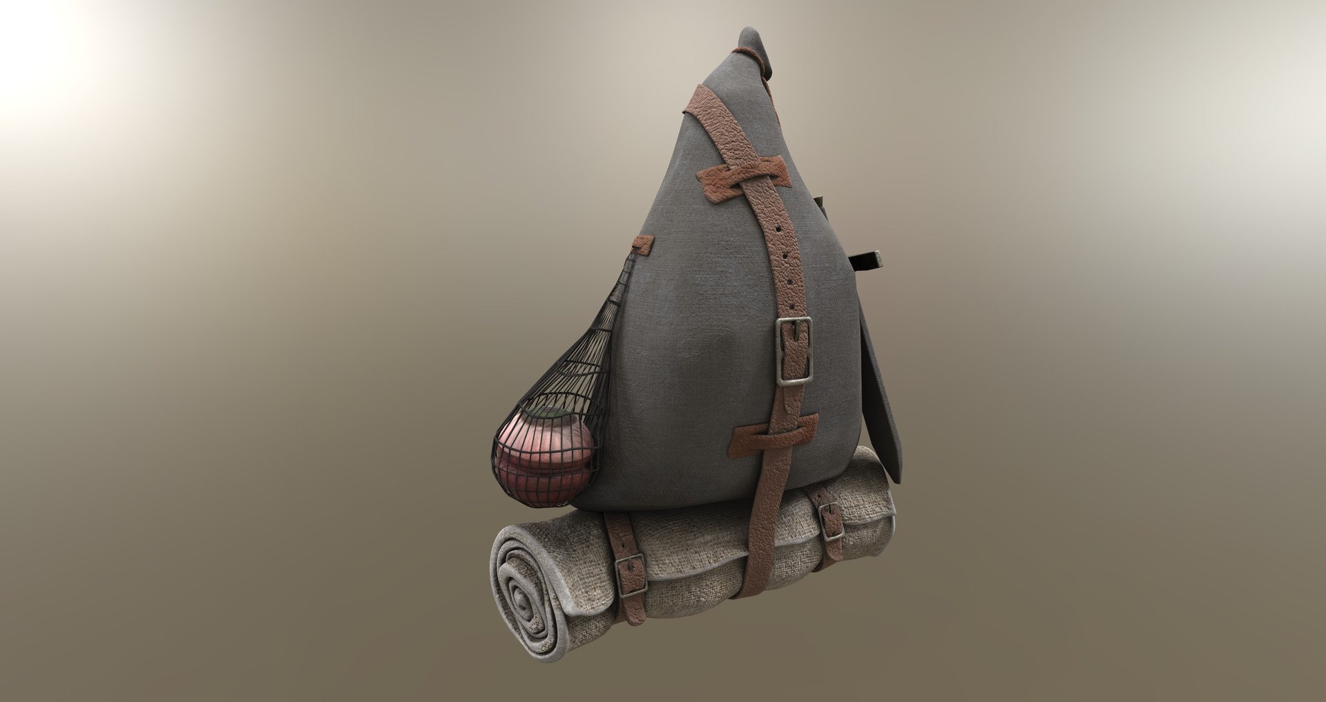 Средневековый рюкзак арт