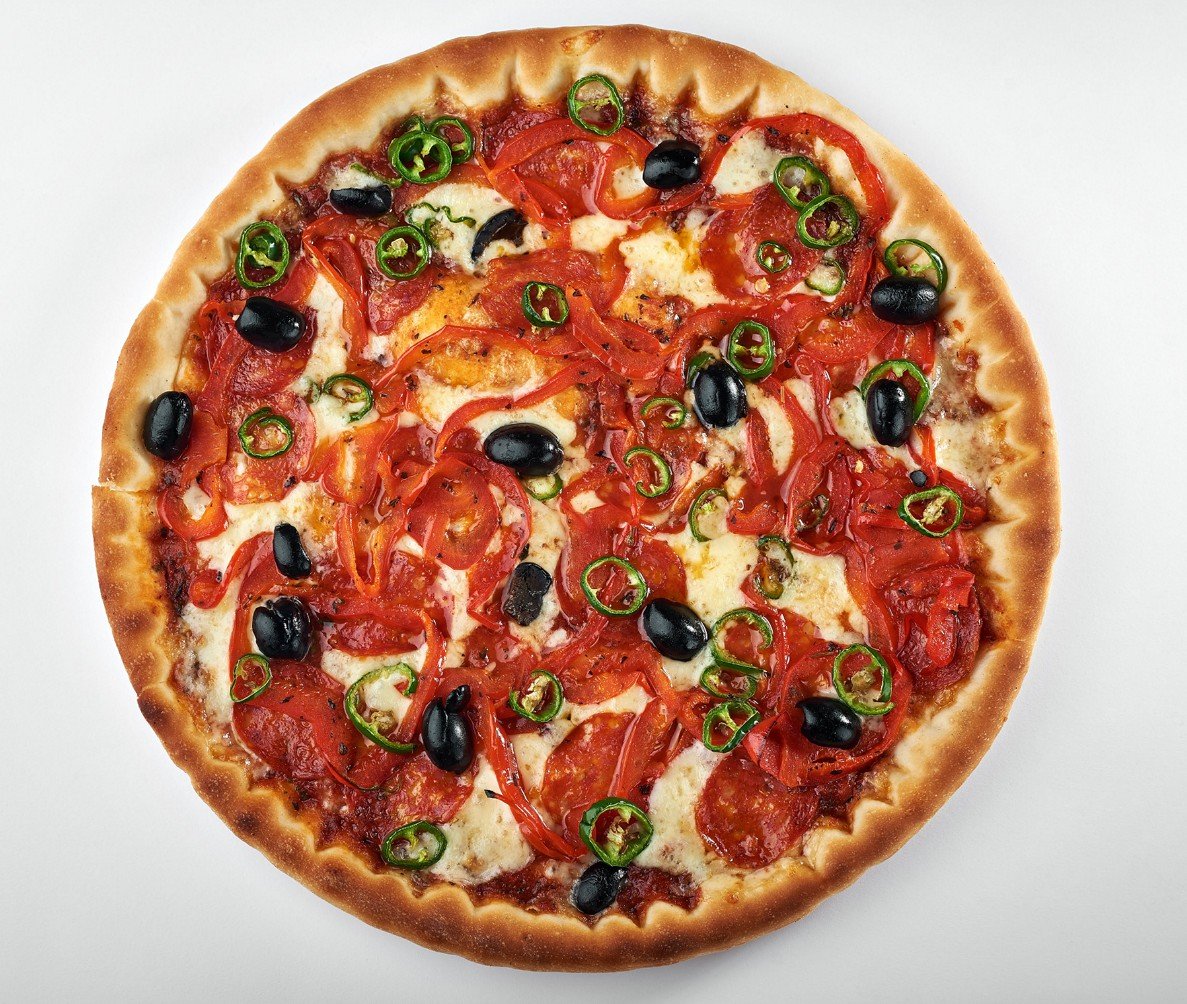 я хочу пиццу с перцем луком пепперони и оливками фото 36