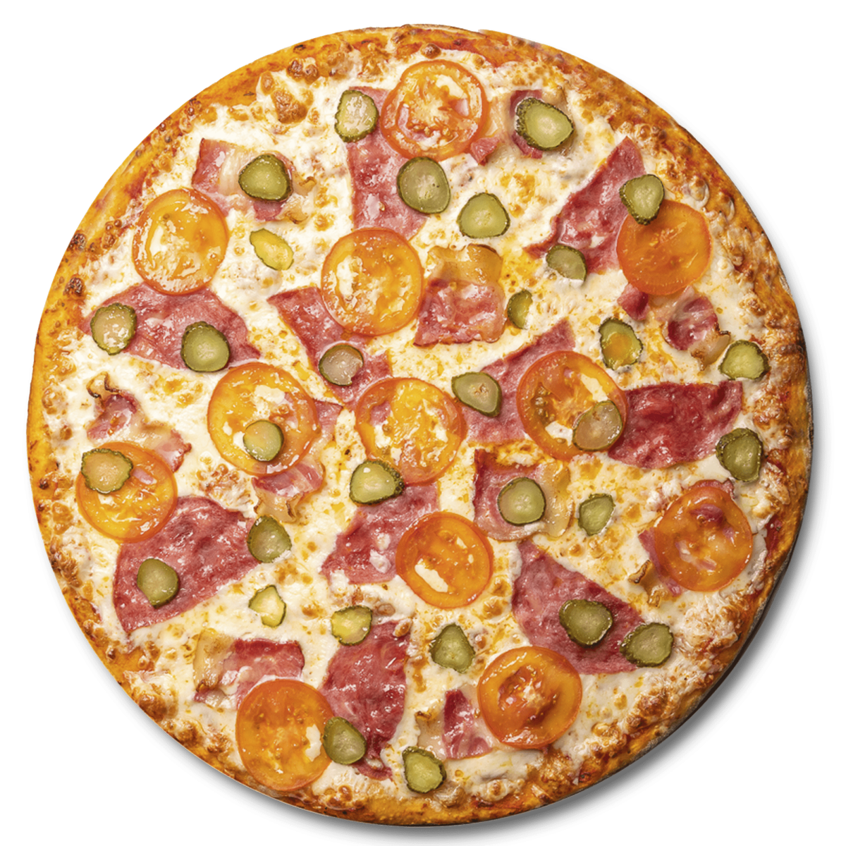 пицца в духовке колбаса сыр помидор огурец фото 11