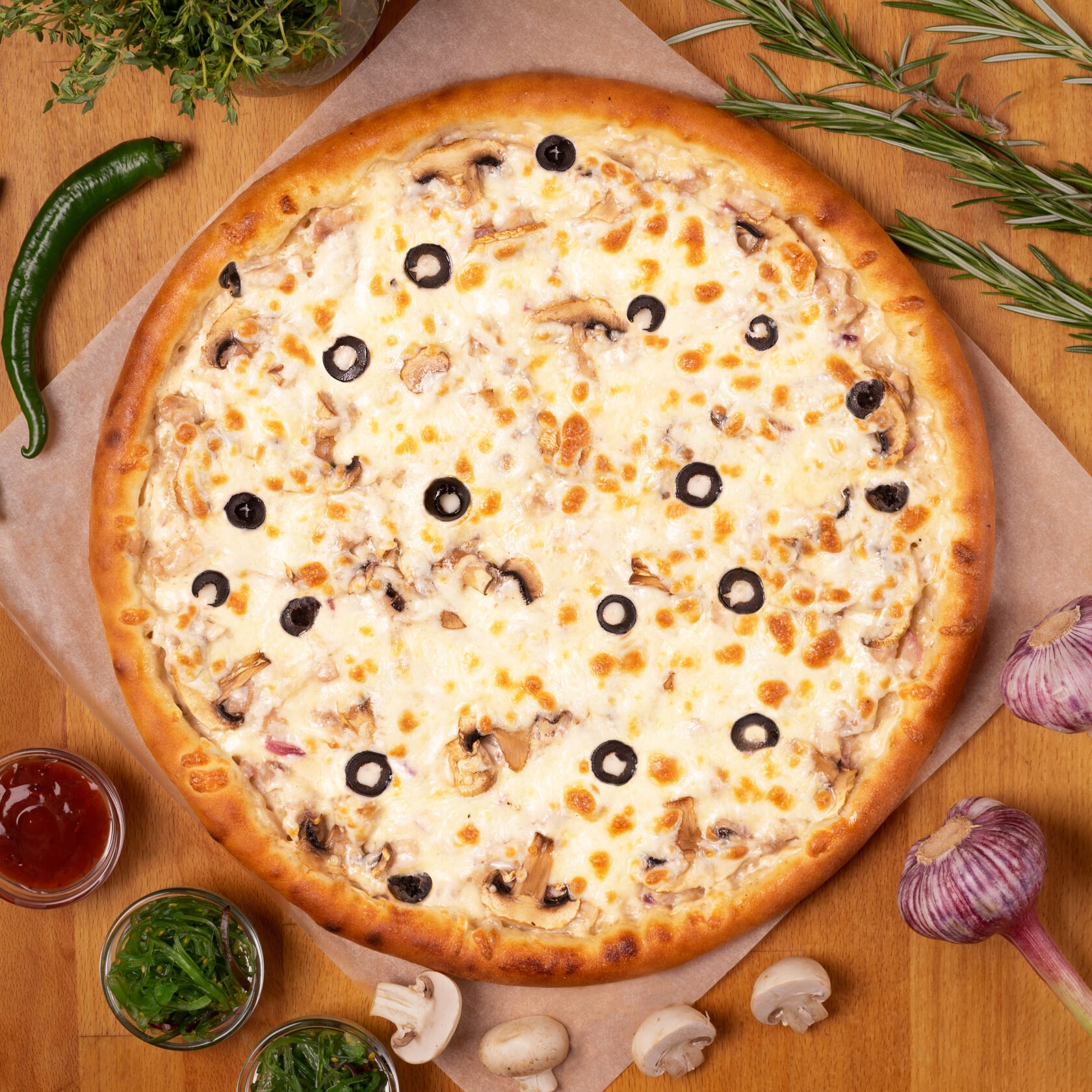 грибная пицца с шампиньонами как в пиццерии рецепт фото 86