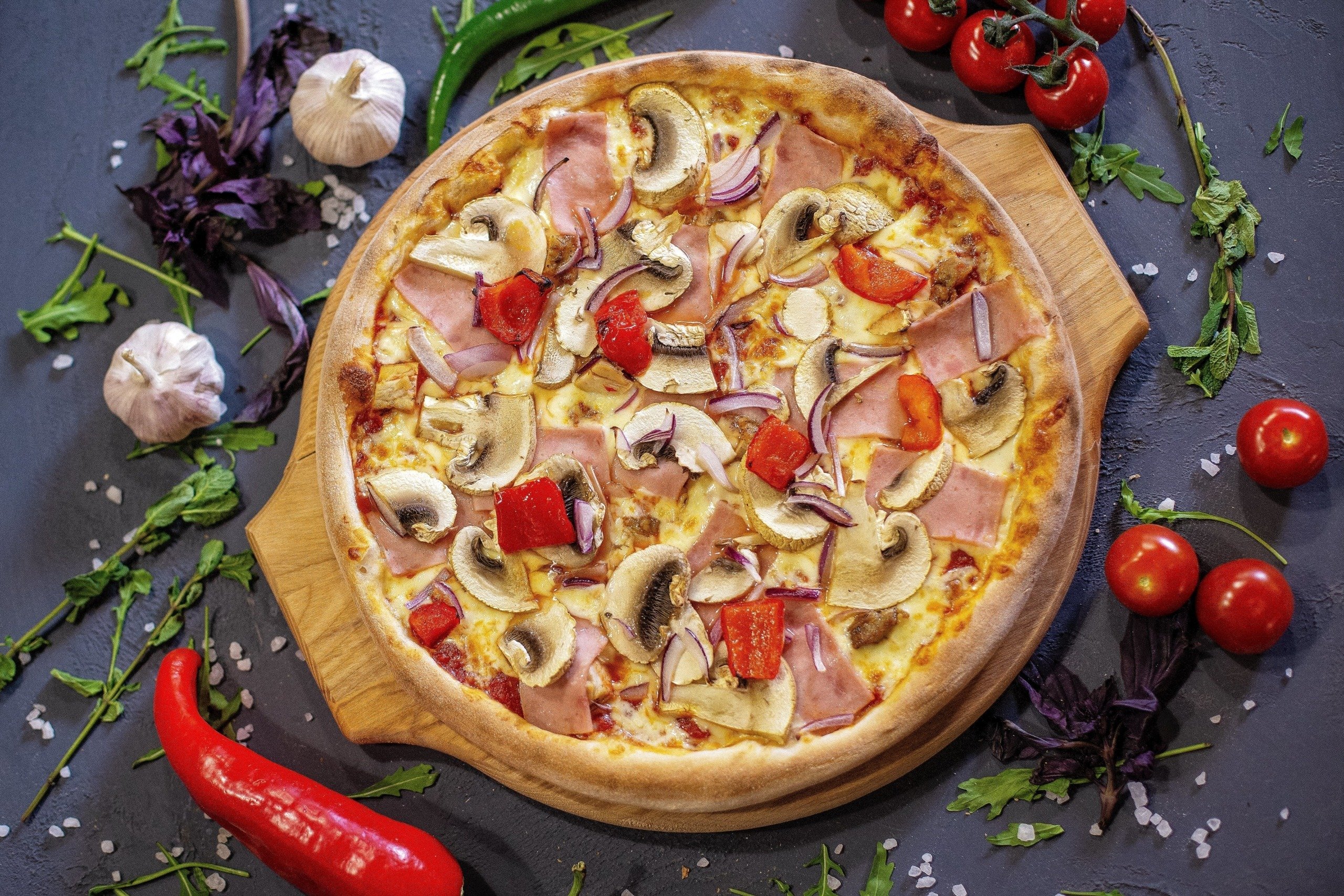 рецепты пиццы мясная с помидорами фото 89
