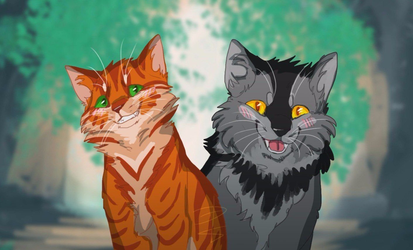 Коты Воители Крутобок и Огнезвезд