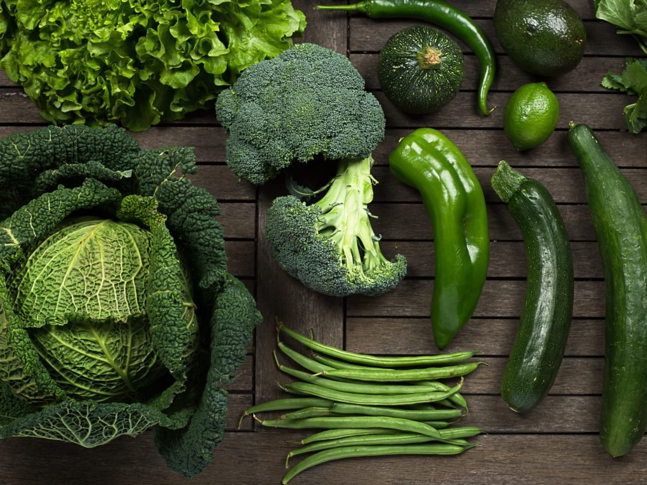 What is the benefit of eating green and leafy vegetables?